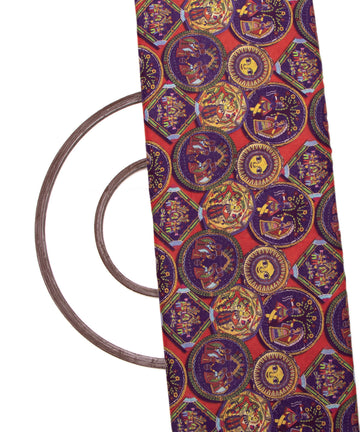 Multi Colour Abstarct Digital Print Muslin Fabric